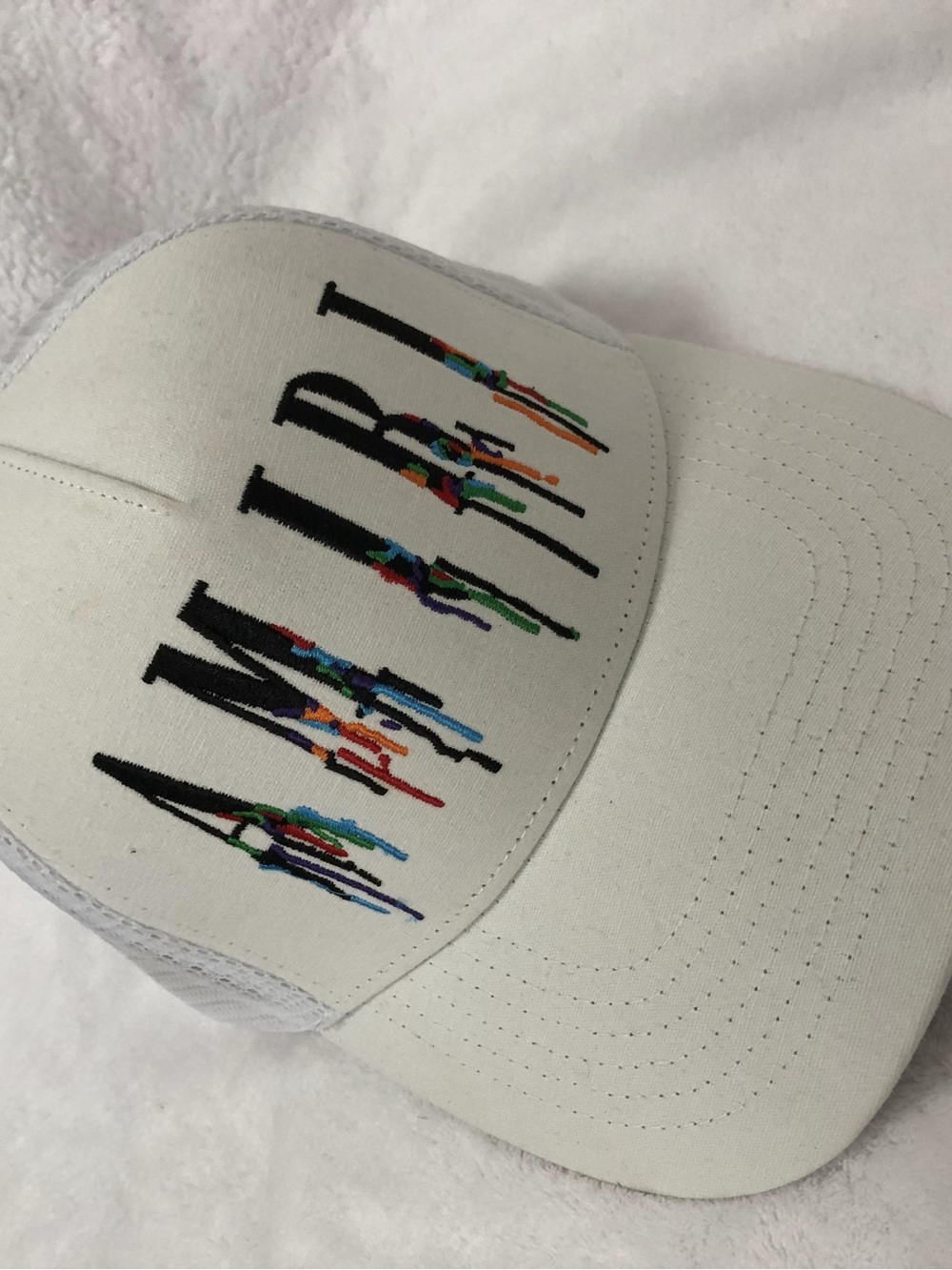 AMIRI Classic Embroidered Label baseball cap Trucker Hat - Picture 4 of 13